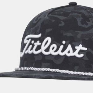 Titleist - BLACK CAMO TOUR ROPE FLAT BILL